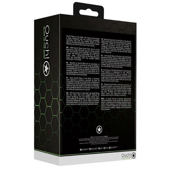 🦋B2G1🦋OUCH! Glow In The Dark NEON GREEN Bonded Leather Sling Harness | S/M | - Picture 7 of 8